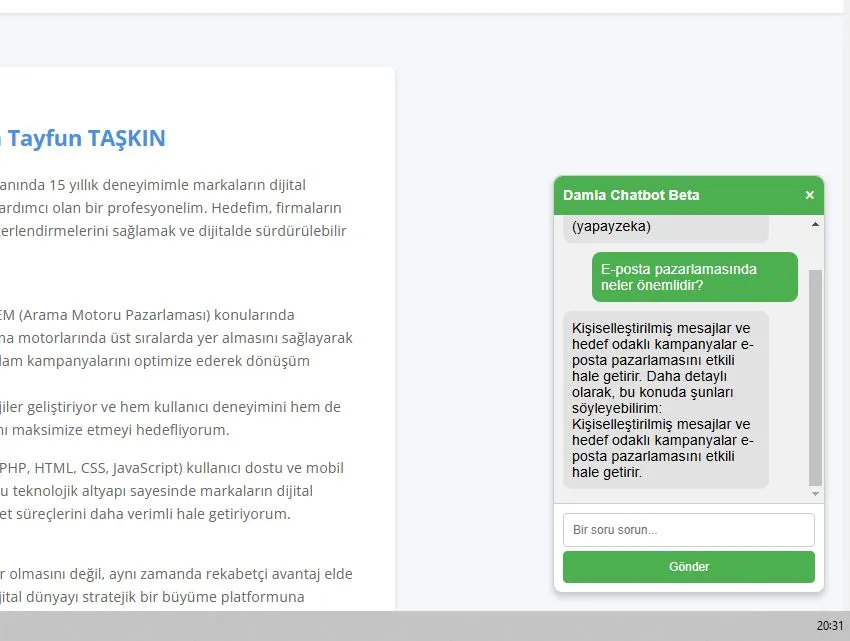 E-Ticaret İçin Yapay Zeka Destekli Chatbot: Satışınızı Katlayacak Çözüm! Kapak Resmi